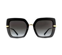 Dolce & Gabbana Sonnenbrille DG4373 32468G Top Schwarz auf Transparent Schwarz Grau Gradient Einheitsgröße