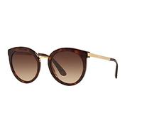 Dolce & Gabbana Unisex Sonnenbrille DG4268, Gr. One size (Herstellergröße: 52), Schwarz (Black/Gold 502/13)