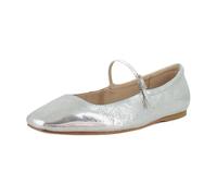 Dolce Vita Damen Reyes Ballerinas, Silberfarbenes Leder im Used-Look, 38 EU