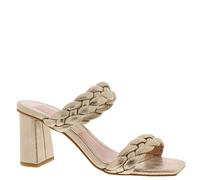 Dolce Vita Damen Täglich Sandale mit Absatz, Light Gold Metallic Stella Suede, 41 EU