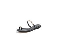 Dolce Vita Damen Wink Flat Sandal, Schwarz Leder, 37.5 EU