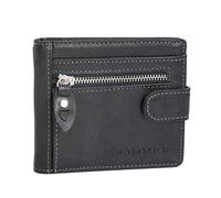 Dollar-Clip mit RFID Schutz von J. Jones - Geldklammer Herrenbörse Geldbörse Geldbeutel Herren-Portemonnaie Lederbörse Börse aus Leder (Schwarz) - präsentiert von ZMOKA®