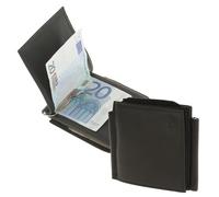 Esquire Logo Geldbörse V Leder 11 cm schwarz