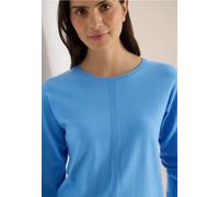 Strickpullover CECIL, Damen, Gr. XXL (46), cloud blau, Stoff, 50% Viskose, 28% Polyester, 22% Nylon, unifarben, normal normal, Rundhals, Rippbündchen, Pullover Strickpullover, soft und weich (31104217