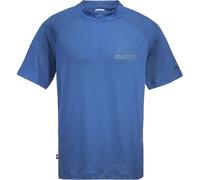 Dolomite Tee M's Cristallo Zip Merino SS steel blue (0700) XXXL