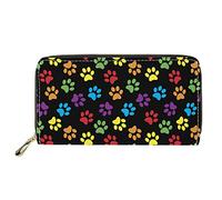 Dolyues Damen-Geldbörse, Kreditkartenetui mit Hundeabdrücken, Pu-Leder-Geldbörse für Frauen-Geburtstagsfeier-Geschenke