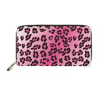 Dolyues Damen-Geldbörse, Leopardenmuster, lässige Pu-Leder-Geldbörse, Reißverschluss um das Münzfach, Kreditkartenetui, Geldbeutel für Damen und Business