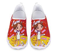 Dolyues Deutschland Flaggen Krankenschwester Drucken Damen Komfort Arbeitsschuhe Beiläufig Schlüpfen Gehen Jogging Sport Turnschuhe 37 EU