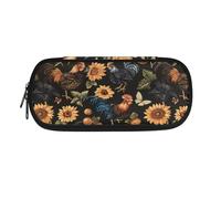 Dolyues Federmäppchen, Büro-Federmäppchen, ästhetisches Federmäppchen, Schreibwaren-Organizer, multifunktionales Federmäppchen, sonnenblume, Taschen-Organizer