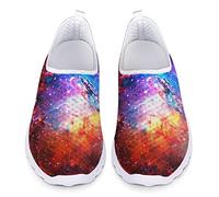 Dolyues Galaxie Muster Damen Schlüpfen Joggen Turnschuhe Atmungsaktiver Komfort Laufschuhe Leicht 38 EU