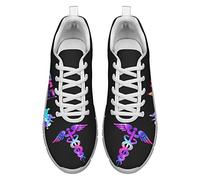 Dolyues Galaxy Krankenschwester Medizinischer Druck Laufschuhe Beiläufig Atmungsaktiv Schnüren Trainerin Gehen Joggen Schuh EU43