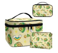 Dolyues Goldtopf unter dem Regenbogen Packwürfel Set für Koffer Reise Organizer Reißverschluss 3 Stück Mittelgroß Kosmetiktasche für Frauen St. Patty's Day