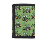 Dolyues Kinder-Geldbörse für Jungen, Outdoor-Sport, dreifach gefaltet, Münzgeldbörse, Cartoon-Traktor, Einheitsgröße, Modern