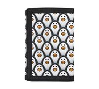 Dolyues Kinder-Geldbörse, Jungen-Geldbörse, Münzhalter, Geldbörse, Herren, schmal, dreifach gefaltet, Weißer Pinguin, Modern