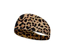 Dolyues Leopard Retro Stirnband Herren Damen Rutschfestes Stirnband für Laufen, Yoga, Wandern, Radfahren, Joggen, Laufen