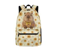 Dolyues Mädchen-Rucksack im Alter von 6-8 Jahren, Kawaii, Schulanfang, Büchertasche für Grundschulkinder, ergonomische Buchtaschen, Wasserrattenschleife, Sonnenblume, Tagesrucksack