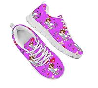 Dolyues Niedliche Karikatur Krankenpflege Frauen Laufschuhe für Arbeit Fitnessstudio Fitness Atmungsaktiv Leicht Niedriges Oberteil Draussen Gehen Sport Sportschuhe