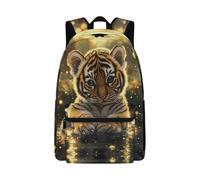 Dolyues Schulrucksack für Grundschulkinder, ergonomisch, 5. Klasse, leichte Rucksäcke für Kinder im Alter von 8-10 Jahren, Niedlicher Tiger, Tagesrucksack