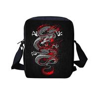 Dolyues Umhängetasche mit 3D-Druck, für Damen und Herren, Schultertasche für Reisen, Sport, Chinesischer Drachen-Druck