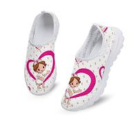 Dolyues Weiß Cartoon Krankenschwester Print Damen Leichte Casual Slip On Schuhe,Atmungsaktive Walking Jogging Trainer Sneakers