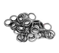 Domary Messingösen, 100 Stück, Verschiedene Farben, Rostfreie Öse für | Messing-Ösen-Set, 4 Farben, 3,5 Mm Bis 17 Mm Innendurchmesser, Kompatibel mit Jacken, Schuhen, Taschen, Jeans, Mänteln