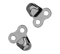 Domary Schnürsenkelhaken aus Legierung mit Nieten für die Schuhreparatur | 8x6x3mm, Korrosionsbeständig, Galvanisierte Oberfläche, für Outdoor-, Wandern, Camping, -Zubehör