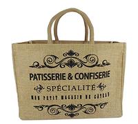 Domelo große Jute Einkaufskorb, Vegane Einkaufstasche nachhaltige Handtasche/ Shopper