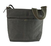 Domelo gewachste Canvas Umhängetasche. Damen wasserabweisende khakigrüne Hobo Tasche