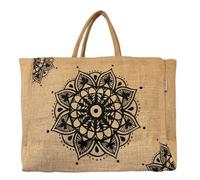 Domelo große Jute Einkaufskorb, Vegane Einkaufstasche nachhaltige Handtasche/ Shopper