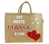 Domelo große Jute Einkaufskorb, Vegane Einkaufstasche nachhaltige Handtasche/ Shopper