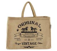 Domelo große Jute Einkaufskorb, Vegane Einkaufstasche nachhaltige Handtasche/ Shopper