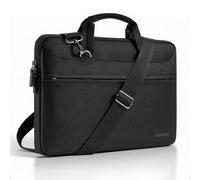 DOMISO 15,6-16 Zoll Laptoptasche Schultertasche Umhängetasche Laptop Tasche | Wasserdicht Aktentasche für 15 15,6 16" Lenovo Acer ASUS Dell HP Notebook Laptop, MacBook Pro 16 M5 M4 M3,Schwarz