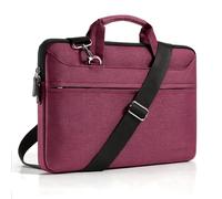 DOMISO 15,6-16 Zoll Laptoptasche Schultertasche Umhängetasche Laptop Tasche | Wasserdicht Aktentasche für 15 15,6 16" Lenovo Acer ASUS Dell HP Notebook Laptop, MacBook Pro 16 M5 M4 M3,Fuchsie