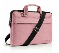 DOMISO 15,6-16 Zoll Laptoptasche Schultertasche Umhängetasche Laptop Tasche | Wasserdicht Aktentasche für 15 15,6 16" Lenovo Acer ASUS Dell HP Notebook Laptop, MacBook Pro 16 M5 M4 M3,Rosa