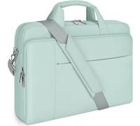 DOMISO 15,6-16 Zoll Laptoptasche Schultertasche Umhängetasche Laptop Tasche | Wasserdicht Aktentasche für 15 15,6 16" Lenovo Acer ASUS Dell HP Notebook Laptop, MacBook Pro 16 M5 M4 M3,Minzgrün