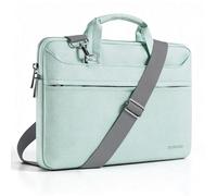 DOMISO 15,6-16 Zoll Laptoptasche Schultertasche Umhängetasche Laptop Tasche | Wasserdicht Aktentasche für 15 15,6 16" Lenovo Acer ASUS Dell HP Notebook Laptop, MacBook Pro 16 M5 M4 M3,Minzgrün
