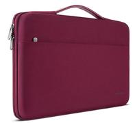 DOMISO 16 Zoll Laptoptasche Laptop Tasche Hülle Notebook Sleeve Case Kompatibel mit 16 zoll Mac Book Pro M4 M3 M2,Mac Book Pro M2 Dell,Lenovo,Laptophülle Damen mit Griff,Weinrot