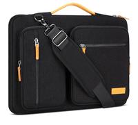 DOMISO 17,3 zoll Laptop Tasche Herren Laptoptasche Business Laptop-taschen Laptophülle Notebooktasche Damen für 17 zoll HP Lenovo Asus Acer Wasserdicht Notebook Schutzhülle,Schwarz