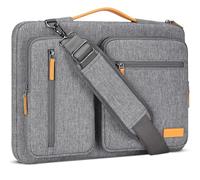 DOMISO 17,3 zoll Laptop Tasche Herren Laptoptasche Business Laptop-taschen Laptophülle Notebooktasche Damen für 17 zoll HP Lenovo Asus Acer Wasserdicht Notebook Schutzhülle,Grau