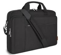 DOMISO 17 Zoll Laptop Tasche Aktentasche Schultertasche Business Wasserdicht Notebooktasche für 17-17.3" Notebook/IdeaPad/HP Envy/MSI GS73VR Stealth Pro/ASUS ROG,Schwarz
