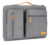 DOMISO 17 Zoll Laptoptasche 17,3 Zoll Laptop Tasche Hülle Laptophülle Business Laptop-Taschen Notebooktasche Damen für HP Lenovo Asus Acer Wasserdicht Notebook Schutzhülle für Herren Damen,Grau