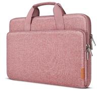 DOMISO 17 Zoll Wasserdicht Laptop Tasche Sleeve Case Notebook Hülle Schutzhülle für 17.3" HP Envy Pavilion 17/Alienware/Dell/ROG Strix GL702VS/MSI GS73VR Stealth Pro/ideapad,Rosa