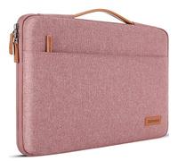 DOMISO 17 Zoll Wasserdicht Laptophülle Laptop Sleeve Case Notebook Hülle Tasche Schutzhülle für 17.3" HP Pavilion 17/MSI GS73VR Stealth Pro/Alienware 17/Dell Inspiron/Lenovo ideapad/ASUS/Acer/HP, Rosa
