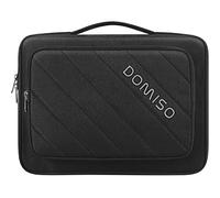 DOMISO 360 Schützende Wasserfeste Laptop-Hülle Tasche kompatibel mit 15,6 Zoll MacBook Pro/MacBook Air/Samsung Notebook/Dell Latitude/Lenovo ThinkPad,Schwarz