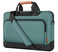 DOMISO Laptophülle Laptoptasche und Notebooktasche 14 Zoll Wasserdichte Business Schultertasche mit Großer Kapazität, Kompatibel mit Dell/Lenovo/HP/Acer/ASUS/MacBook 14-Zoll-Laptops, Grün