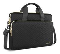 DOMISO Laptoptasche 14 zoll Laptop Hülle Tasche Kompatibel mit 15 zoll MacBook Air M4 M3 M2,15 zoll MacBook Pro,14 zoll HP Dell ASUS Lenovo Chromebook,Laptophülle Damen Sleeve mit Schultergurt,Schwarz