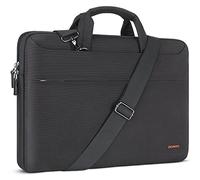 DOMISO Laptoptasche 14 zoll Laptop Tasche Notebook Tasche Laptop Bag für 14 Zoll HP Lenovo Dell XPS 15,für 15 zoll MacBook Air M4 M3 M2/MacBook Pro,Wasserdicht Aktentasche Schultertasche,Schwarz