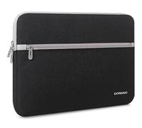 DOMISO Laptoptasche 15-15.6 Zoll Laptop Hülle Tasche für MacBook Pro 16" M4/M3/M2, Dell XPS 16, HP Envy 15, Lenovo IdeaPad 5 / Flex 5, Wasserabweisende Laptophülle Sleeve, Schwarz