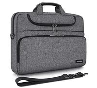 DOMISO Laptoptasche 15-16 Zoll Wasserdicht Laptop Tasche Aktentasche Herren Schultertasche für 15.6" Lenovo IdeaPad ThinkPad/HP Pavilion ENVY/Dell XPS / 16" Macbook Pro/Asus, Dunkelgrau＋Schwarz