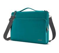 DOMISO Laptoptasche 15,6 zoll Laptop Hülle Tasche Kompatibel mit 16 Zoll MacBook Pro M4/M3/M2/M1 Pro/Max A3403 A3186 A2991 A2780 A2485 A2141,Wasserabweisend Laptophülle Sleeve mit Schultergurt,Türkis